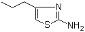 4-丙基噻唑-2-胺分子结构 (CAS 61764-34-9)