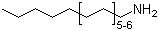 氢化牛脂基伯胺分子结构 (CAS 61788-45-2)