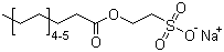 椰油酰氧乙基磺酸钠分子结构 (CAS 61789-32-0)