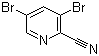 3,5-二溴吡啶-2-甲腈分子结构 (CAS 61830-09-9)