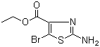 Ethyl 2-amino-5-bromothiazole-4-carboxylate molecular structure (CAS 61830-21-5)