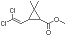 3-(2,2-二氯乙烯基)-2,2-二甲基环丙烷羧酸甲酯分子结构 (CAS 61898-95-1)