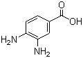 3,4-二氨基苯甲酸分子结构 (CAS 619-05-6)