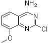 2-氯-8-甲氧基-4-喹唑啉胺分子结构 (CAS 61948-65-0)