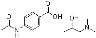 二甲氨丙醇醋氨苯酸盐分子结构 (CAS 61990-51-0)
