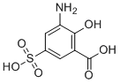 3-氨基-5-磺基水杨酸分子结构 (CAS 6201-86-1)
