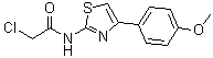 2-(2-氯乙酰氨基)-4-(对甲氧基苯基)噻唑分子结构 (CAS 6202-74-0)