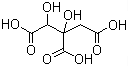 2-羟基柠檬酸分子结构 (CAS 6205-14-7)