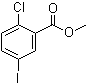 2-氯-5-碘苯甲酸甲酯分子结构 (CAS 620621-48-9)