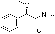 beta-甲氧基苯乙胺盐酸盐分子结构 (CAS 62064-68-0)