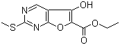 5-羟基-2-甲硫基呋喃并[2,3-d]嘧啶-6-甲酸乙酯分子结构 (CAS 62094-70-6)