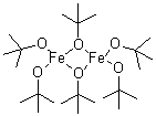 二[mu-(2-甲基-2-丙醇)]四(2-甲基-2-丙醇)二铁立体异构体混合物分子结构 (CAS 620945-29-1)