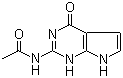 N-(4-氧代-1,7-二氢吡咯并[2,3-d]嘧啶-2-基)乙酰胺分子结构 (CAS 62160-25-2)