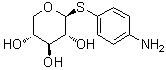 4-氨基苯基 1-硫代-beta-D-吡喃木糖苷分子结构 (CAS 62205-43-0)