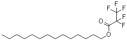 五氟丙酸十四烷基酯分子结构 (CAS 6222-06-6)