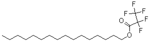 五氟丙酸十六烷基酯分子结构 (CAS 6222-07-7)