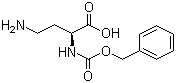 结构式 CAS# 62234-40-6, N-alpha-苄氧羰基-L-2,4-二氨基丁酸