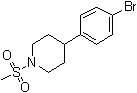 4-(4-Bromophenyl)-1-(methylsulfonyl)piperidine molecular structure (CAS 622386-94-1)