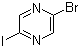 结构式 CAS# 622392-04-5, 2-溴-5-碘吡嗪