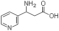 3-氨基-3-(吡啶-3-基)丙酸分子结构 (CAS 62247-21-6)