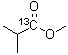 结构式 CAS# 6228-77-9, 异丁酸甲酯-1-<sup>13</sup>C