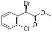 (2R)-2-溴-2'-氯苯乙酸甲酯分子结构 (CAS 622835-93-2)