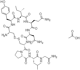 缩宫素乙酸盐分子结构 (CAS 6233-83-6)