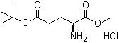 OtBu-L-谷氨酸甲酯盐酸盐分子结构 (CAS 6234-01-1)