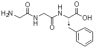 甘氨酰甘氨酰-L-苯丙氨酸分子结构 (CAS 6234-26-0)