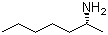 structure of CAS# 6240-90-0, (R)-(-)-2-Aminoheptane;(R)-2-Heptylamine
