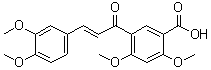 5-[3-(3,4-二甲氧基苯基)-1-氧代-2-丙烯基]-2,4-二甲氧基-苯甲酸分子结构 (CAS 62435-21-6)