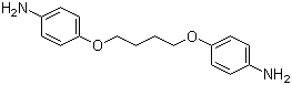1,4-双(4-氨基苯氧基)丁烷分子结构 (CAS 6245-50-7)