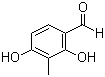 2,4-二羟基-3-甲基苯甲醛分子结构 (CAS 6248-20-0)