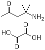 4-氨基-4-甲基-2-戊酮草酸盐分子结构 (CAS 625-03-6)