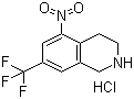 7-(三氟甲基)-1,2,3,4-四氢-5-硝基异喹啉盐酸盐分子结构 (CAS 625126-83-2)