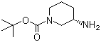 structure of CAS# 625471-18-3, (S)-3-Amino-1-N-Boc-piperidine;tert-Butyl (S)-3-amino-1-piperidinecarboxylate