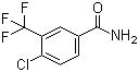 4-氯-3-(三氟甲基)苯甲酰胺分子结构 (CAS 62584-23-0)