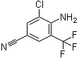 4-氨基-3-氯-5-(三氟甲基)苯甲腈分子结构 (CAS 62584-25-2)