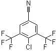 4-氯-3,5-二(三氟甲基)苯甲腈分子结构 (CAS 62584-30-9)