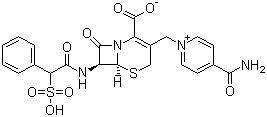 头孢磺啶分子结构 (CAS 62587-73-9)