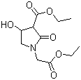 2-(3-乙氧甲酰-4-羟基吡咯烷-2-酮-1-基)乙酸乙酯分子结构 (CAS 62613-79-0)