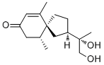 结构式 CAS# 62623-86-3, [2R-[2alpha(S*),5alpha(R*)]]-2-(1,2-二羟基-1-甲基乙基)-6,10-二甲基螺[4.5]癸-6-烯-8-酮