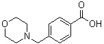 4-(4-Morpholinylmethyl)benzoic acid molecular structure (CAS 62642-62-0)