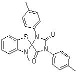 3-甲基-1',3'-二(4-甲基苯基)-螺[苯并噻唑-2(3H),4'-咪唑烷]-2',5'-二酮分子结构 (CAS 62689-07-0)