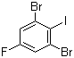 1,3-二溴-5-氟-2-碘苯分子结构 (CAS 62720-29-0)