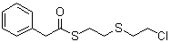 硫代苯乙酸 S-[2-[(2-氯乙基)硫基]乙基]酯分子结构 (CAS 6276-38-6)