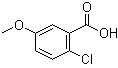 2-Chloro-5-methoxybenzoic acid molecular structure (CAS 6280-89-3)