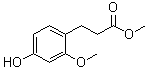 4-羟基-2-甲氧基-苯丙酸甲酯分子结构 (CAS 628333-35-7)