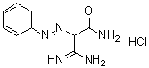 3-氨基-3-亚氨基-2-(苯基偶氮)丙酰胺单盐酸盐分子结构 (CAS 6285-64-9)