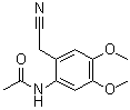 N-[2-(氰基甲基)-4,5-二甲氧基苯基]乙酰胺分子结构 (CAS 6286-51-7)